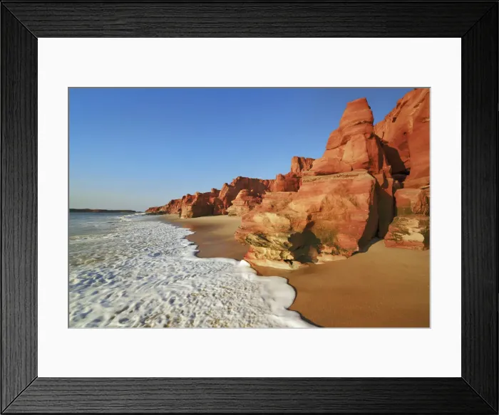 Framed Print : Cliff landscape at Cape Leveque - Australia, Western Australia, Kimberley Framed Print : Cliff landscape at Cape Leveque - Australia, Western Australia, Kimberley