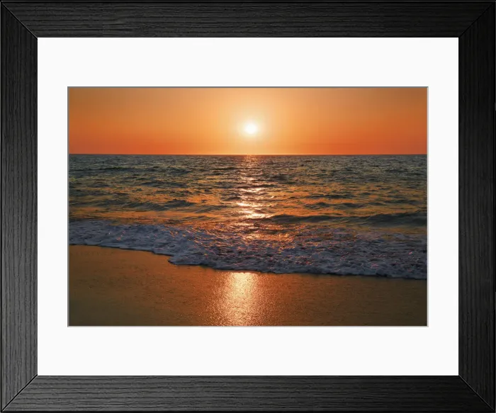 Framed Print : Sunset at ocean - Australia, Western Australia, Kimberley, Barn Hill Outstation Framed Print : Sunset at ocean - Australia, Western Australia, Kimberley, Barn Hill Outstation