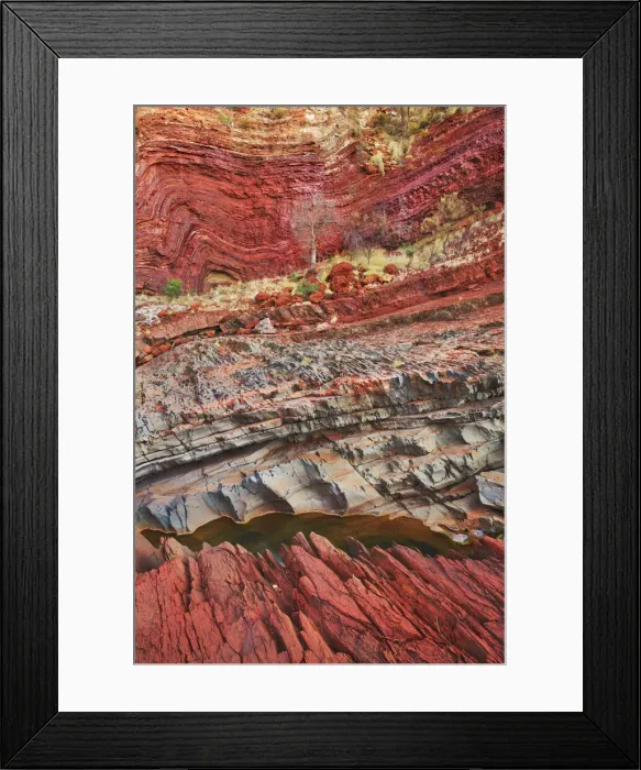 Framed Print : Canyon landscape in Hamersley Gorge - Australia, Western Australia, Pilbara Framed Print : Canyon landscape in Hamersley Gorge - Australia, Western Australia, Pilbara
