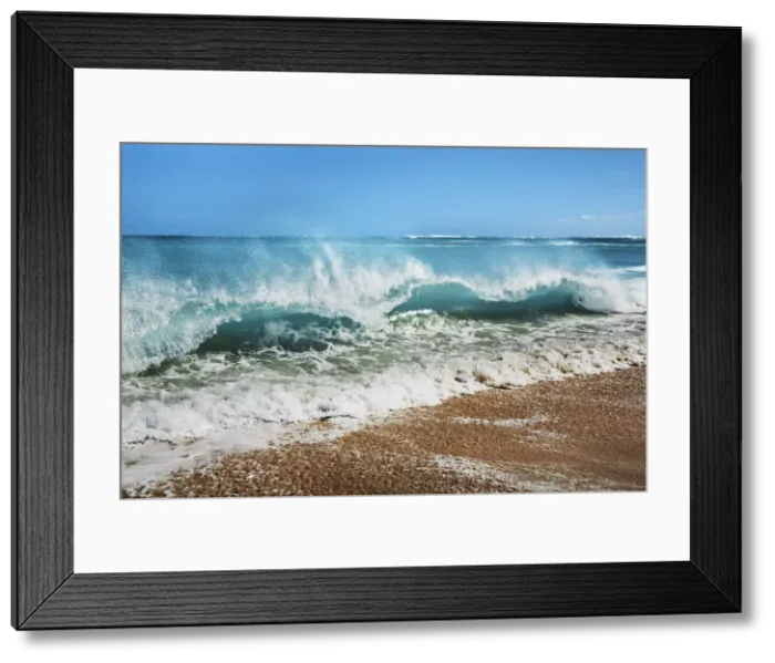 Framed Print : Wave impression - Australia, Western Australia, Gascoyne, Cape Range Framed Print : Wave impression - Australia, Western Australia, Gascoyne, Cape Range