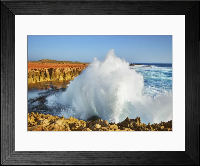 Framed Print : Wave impression at Point Quobba - Australia, Western Australia, Gascoyne, Point Quobba Framed Print : Wave impression at Point Quobba - Australia, Western Australia, Gascoyne, Point Quobba