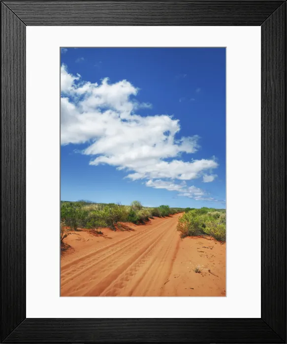 Framed Print : Dune street through outback - Australia, Western Australia, Gascoyne Framed Print : Dune street through outback - Australia, Western Australia, Gascoyne