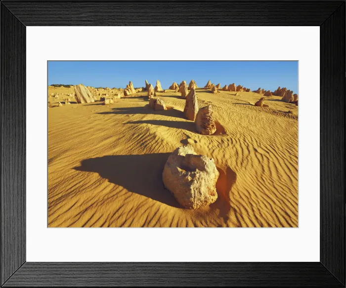 Framed Print : Erosion landscape Pinnacles - Australia, Western Australia, Midwest Framed Print : Erosion landscape Pinnacles - Australia, Western Australia, Midwest