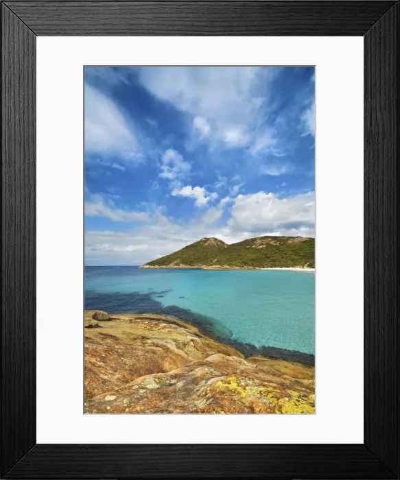 Framed Print : Beach impression at Little Beach - Australia, Western Australia, Southwest Framed Print : Beach impression at Little Beach - Australia, Western Australia, Southwest