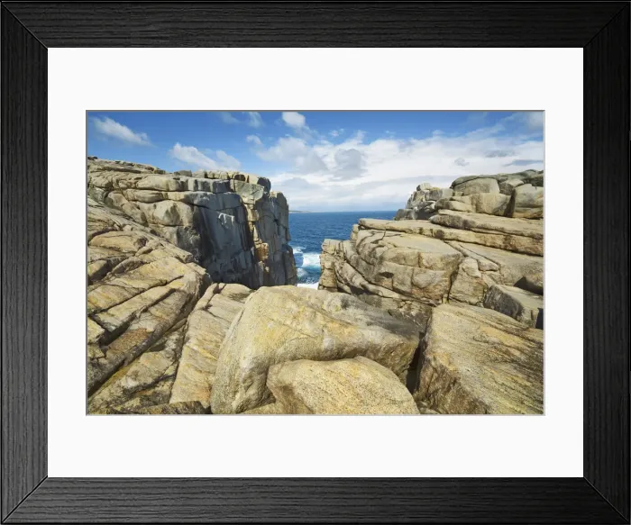 Framed Print : Cliff landscape The Gap - Australia, Western Australia, Southwest Framed Print : Cliff landscape The Gap - Australia, Western Australia, Southwest