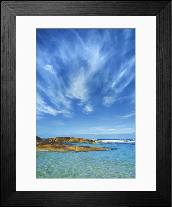 Framed Print : Ocean coast near Greens Pool - Australia, Western Australia, Southwest