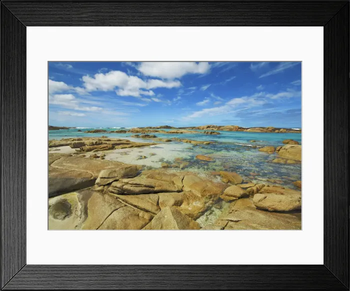 Framed Print : Coast landscape near Elephant Rocks - Australia, Western Australia, Southwest Framed Print : Coast landscape near Elephant Rocks - Australia, Western Australia, Southwest