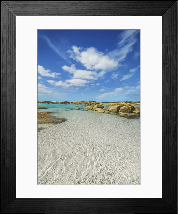 Framed Print : Coast landscape near Elephant Rocks - Australia, Western Australia, Southwest Framed Print : Coast landscape near Elephant Rocks - Australia, Western Australia, Southwest