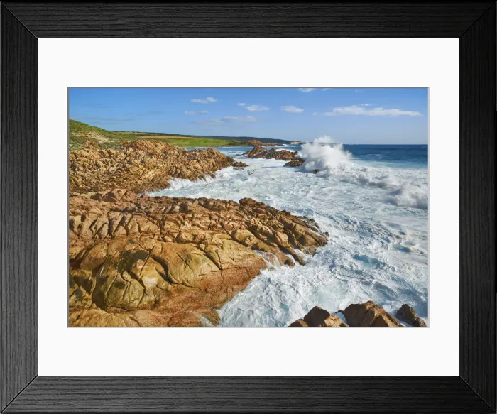 Framed Print : Rocky coast and surf at Canal Rocks - Australia, Western Australia, Southwest