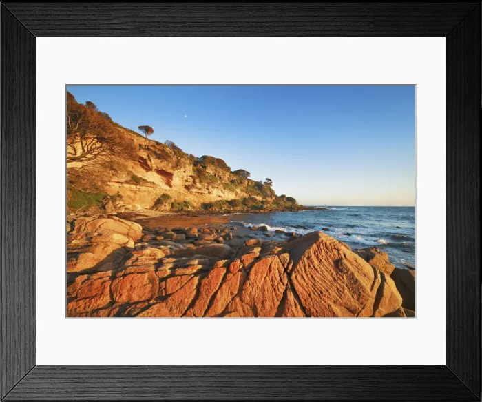 Framed Print : Coast landscape at Bunker Bay - Australia, Western Australia, Southwest