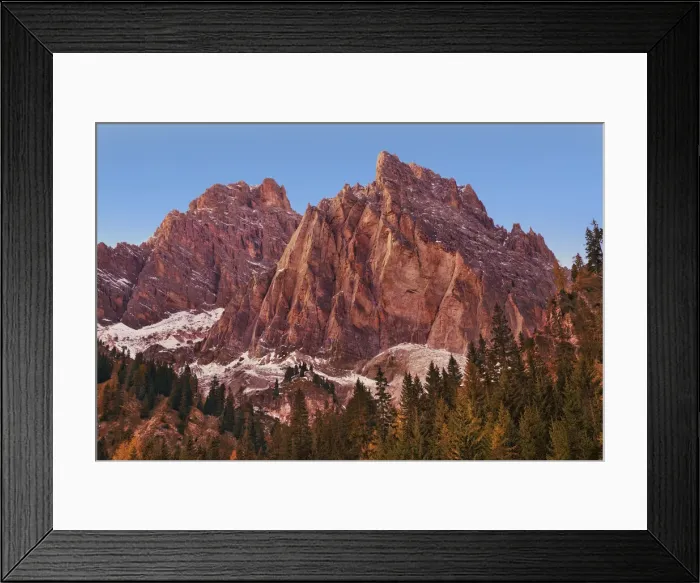 Framed Print : Mountain impression Monte Cristallo - Italy, Veneto, Belluno, Dolomiti d Ampezzo Framed Print : Mountain impression Monte Cristallo - Italy, Veneto, Belluno, Dolomiti d Ampezzo