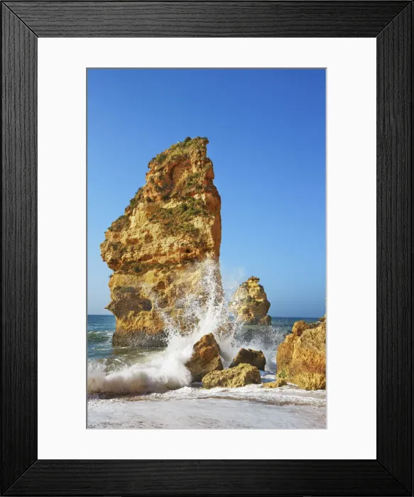 Framed Print : Coast impression Praia da Marinha - Portugal, Algarve, Lagoa, Praia da Marinha Framed Print : Coast impression Praia da Marinha - Portugal, Algarve, Lagoa, Praia da Marinha