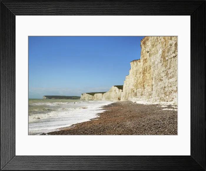 Framed Print : Cliff landscape at Birling Gap - United Kingdom, England, Sussex, Seaford, Birling Gap Framed Print : Cliff landscape at Birling Gap - United Kingdom, England, Sussex, Seaford, Birling Gap