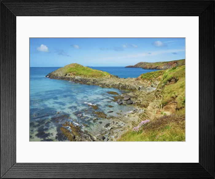 Framed Print : Ocean coast at Whitesands Bay - United Kingdom, Wales, Pembrokeshire, St Davids Framed Print : Ocean coast at Whitesands Bay - United Kingdom, Wales, Pembrokeshire, St Davids
