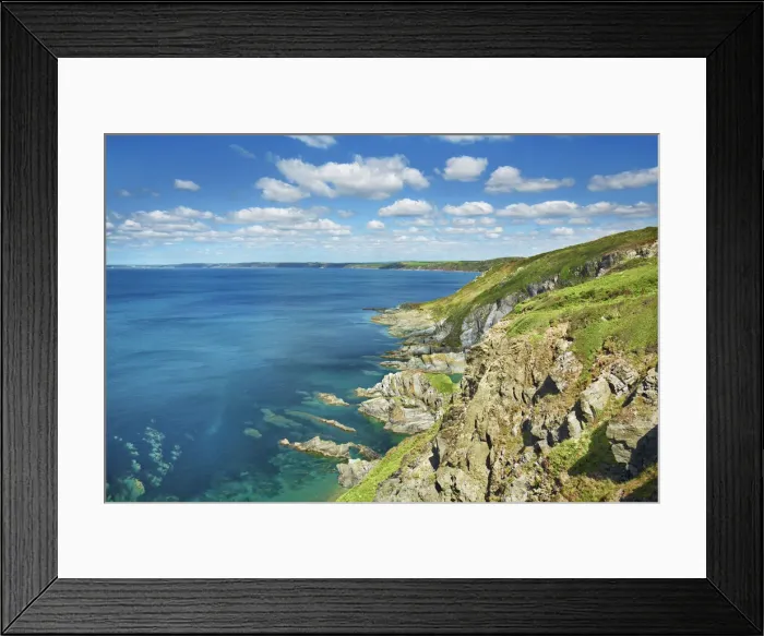 Framed Print : Ocean coast at Rame Head - United Kingdom, England, Cornwall, Kingsbridge Framed Print : Ocean coast at Rame Head - United Kingdom, England, Cornwall, Kingsbridge