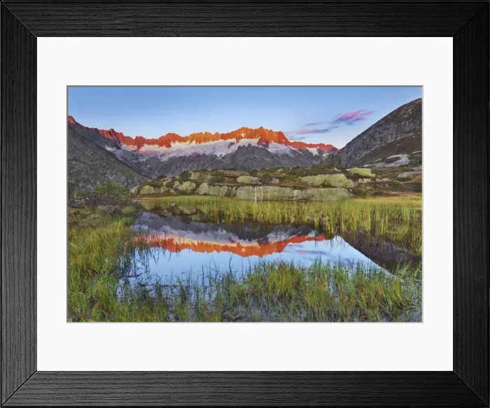 Framed Print : Mountain impression at Goscheneralpsee - Switzerland, Uri, Goscheneralpsee - Alps