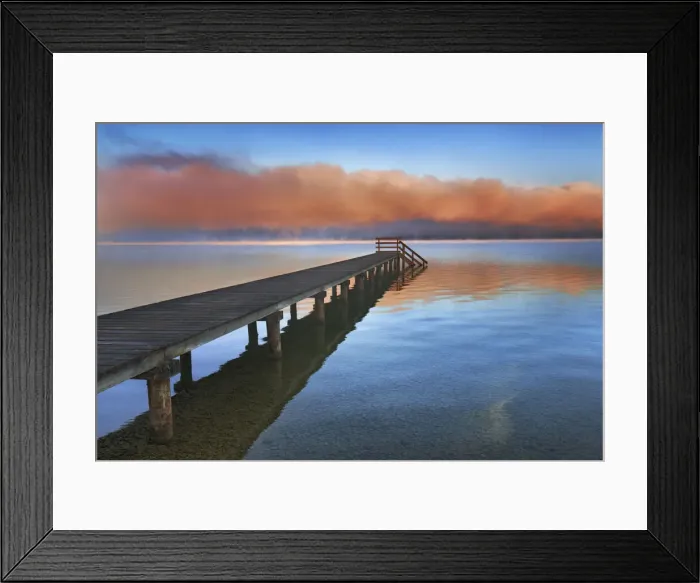 Framed Print : Boat ramp and fog bench - Germany, Bavaria, Upper Bavaria, Bad Tolz-Wolfratshausen, Munsing, Ambach - Funfseenland, Lake Starnberg Framed Print : Boat ramp and fog bench - Germany, Bavaria, Upper Bavaria, Bad Tolz-Wolfratshausen, Munsing, Ambach - Funfseenland, Lake Starnberg