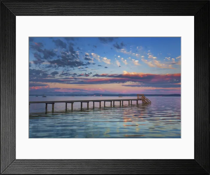 Framed Print : Boat ramp and fog bench - Germany, Bavaria, Upper Bavaria, Bad Tolz-Wolfratshausen, Munsing, Ambach - Funfseenland, Lake Starnberg Framed Print : Boat ramp and fog bench - Germany, Bavaria, Upper Bavaria, Bad Tolz-Wolfratshausen, Munsing, Ambach - Funfseenland, Lake Starnberg