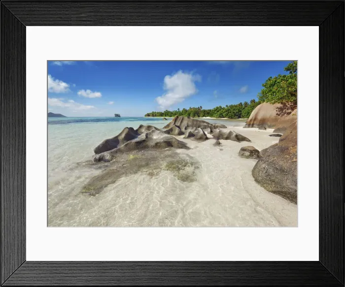 Framed Print : Rock formation at Anse Source d Argent - Seychelles, La Digue Framed Print : Rock formation at Anse Source d Argent - Seychelles, La Digue