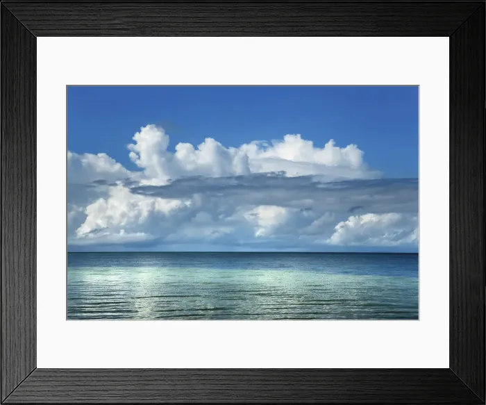 Framed Print : Cloud impression at ocean - Seychelles, Praslin, Grande Anse - Indian Ocean Framed Print : Cloud impression at ocean - Seychelles, Praslin, Grande Anse - Indian Ocean