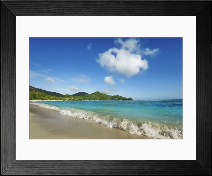 Framed Print : Beach impression at Petite Anse - Seychelles, Mahe, Petite Anse - Indian Ocean Framed Print : Beach impression at Petite Anse - Seychelles, Mahe, Petite Anse - Indian Ocean