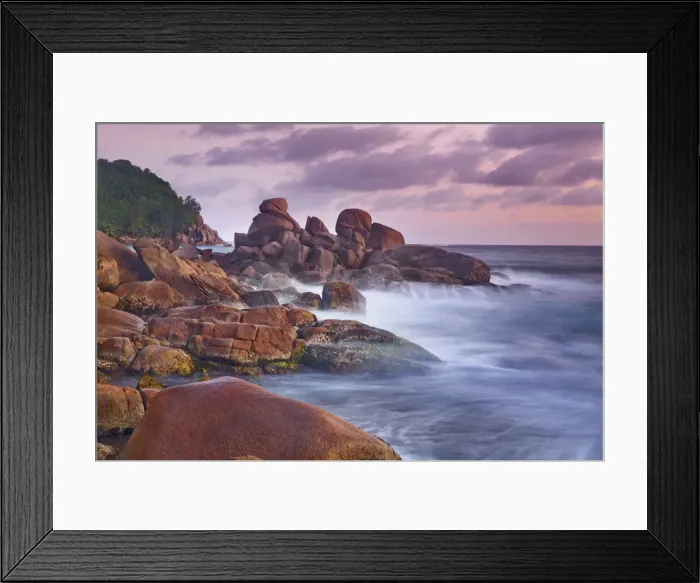 Framed Print : Rocky coast at Petite Police - Seychelles, Mahe, Petite Police - Indian Ocean Framed Print : Rocky coast at Petite Police - Seychelles, Mahe, Petite Police - Indian Ocean