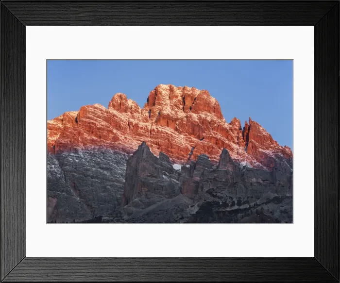 Framed Print : Mountain impression Monte Cristallo - Italy, Veneto, Belluno, Sexten Dolomites, Misurina Framed Print : Mountain impression Monte Cristallo - Italy, Veneto, Belluno, Sexten Dolomites, Misurina