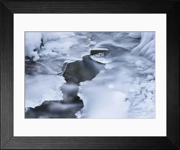 Framed Print : Ice structures at brook - Germany, Bavaria, Upper Bavaria, Garmisch-Partenkirchen Framed Print : Ice structures at brook - Germany, Bavaria, Upper Bavaria, Garmisch-Partenkirchen
