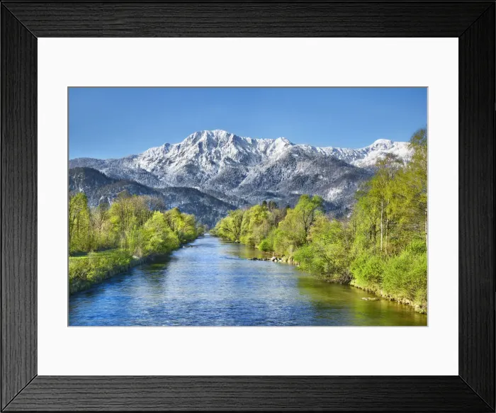 Framed Print : Mountain impression Herzogstand and Loisach - Germany, Bavaria, Upper Bavaria Framed Print : Mountain impression Herzogstand and Loisach - Germany, Bavaria, Upper Bavaria