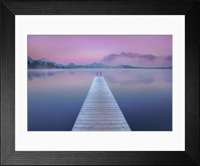 Framed Print : Boardwalk at Hopfensee - Germany, Bavaria, Swabia, Ostallgau, Fussen, Hopfensee - Alps Framed Print : Boardwalk at Hopfensee - Germany, Bavaria, Swabia, Ostallgau, Fussen, Hopfensee - Alps