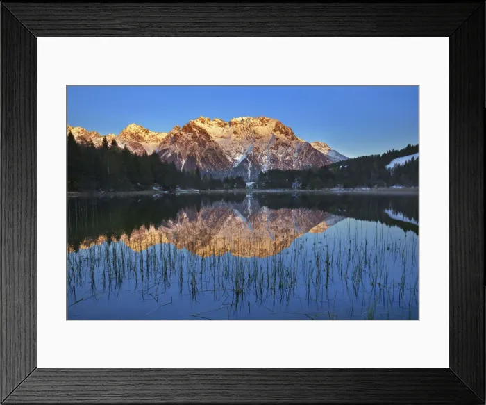 Framed Print : Mountain impression reflection Karwendekl in Luttensee - Germany, Bavaria, Upper Bavaria Framed Print : Mountain impression reflection Karwendekl in Luttensee - Germany, Bavaria, Upper Bavaria