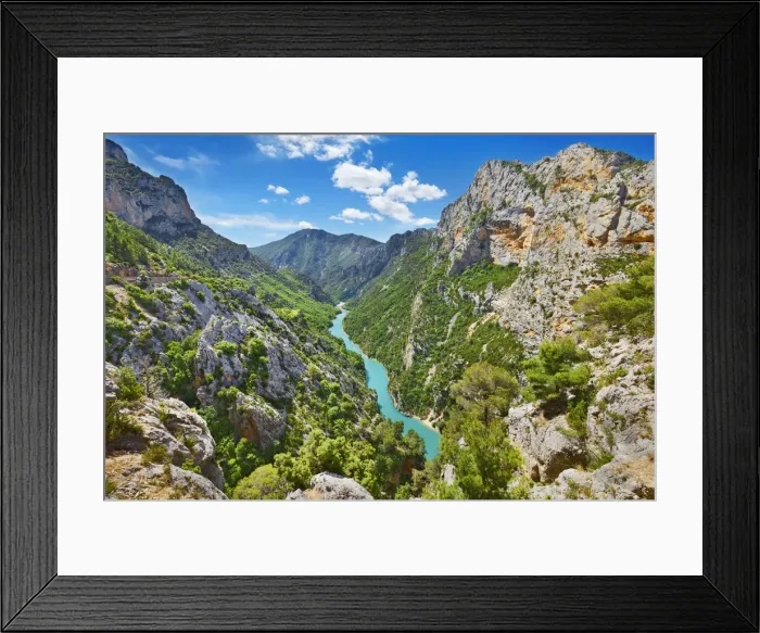 Framed Print : Canyon landscape Grand Canyon du Verdon - France, Provence-Alpes-Cote d Azur Framed Print : Canyon landscape Grand Canyon du Verdon - France, Provence-Alpes-Cote d Azur