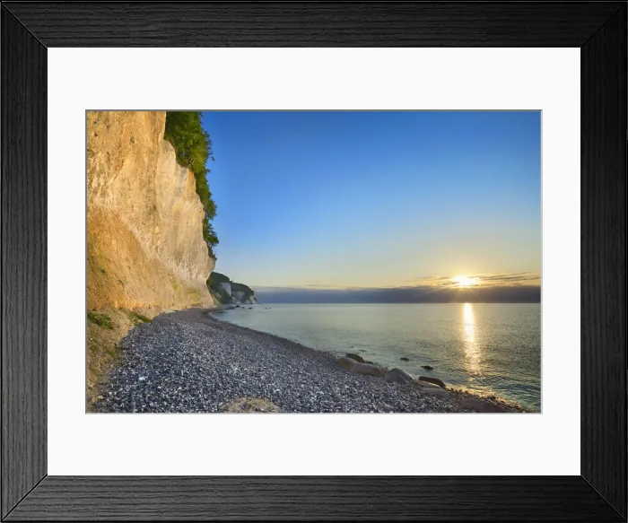 Framed Print : Cliff landscape at chalk coast - Germany, Mecklenburg-Vorpommern, Vorpommern-Rugen, Rugen Framed Print : Cliff landscape at chalk coast - Germany, Mecklenburg-Vorpommern, Vorpommern-Rugen, Rugen