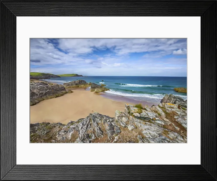 Framed Print : Cliff landscape - United Kingdom, Scotland, Sutherland, Durness, Sango Bay - Highlands Framed Print : Cliff landscape - United Kingdom, Scotland, Sutherland, Durness, Sango Bay - Highlands