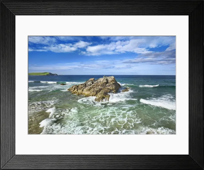 Framed Print : Cliff landscape - United Kingdom, Scotland, Sutherland, Durness, Sango Bay - Highlands Framed Print : Cliff landscape - United Kingdom, Scotland, Sutherland, Durness, Sango Bay - Highlands
