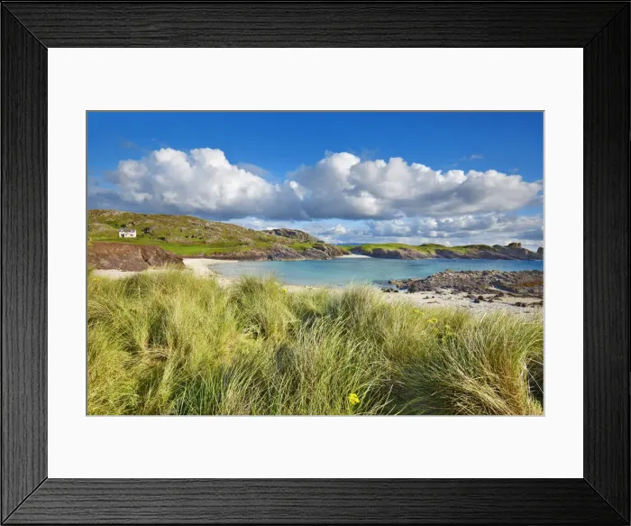 Framed Print : Dune landscape - United Kingdom, Scotland, Sutherland, Lochinver Framed Print : Dune landscape - United Kingdom, Scotland, Sutherland, Lochinver