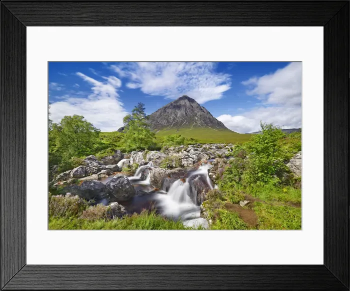 Framed Print : Mountain landscape at Buachaille Etive Mor - United Kingdom, Scotland, Argyll and Bute Framed Print : Mountain landscape at Buachaille Etive Mor - United Kingdom, Scotland, Argyll and Bute