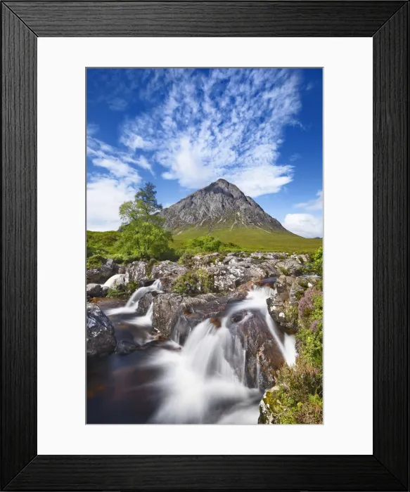 Framed Print : Mountain landscape at Buachaille Etive Mor - United Kingdom, Scotland, Argyll and Bute Framed Print : Mountain landscape at Buachaille Etive Mor - United Kingdom, Scotland, Argyll and Bute