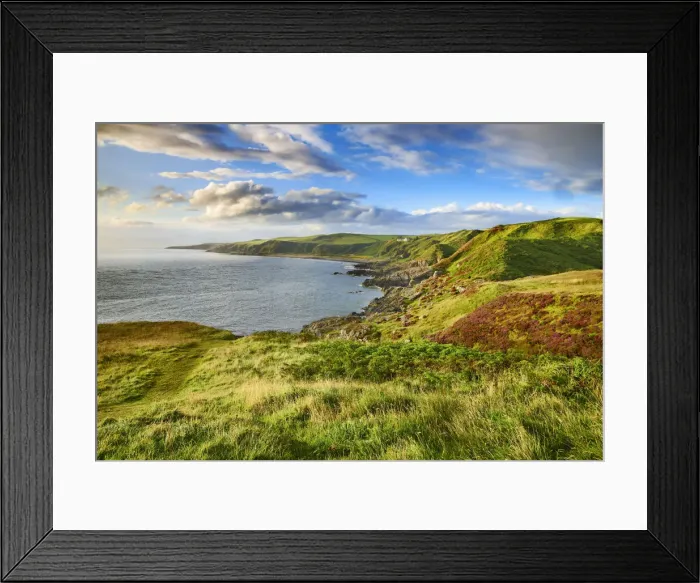 Framed Print : Coast landscape - United Kingdom, Scotland, Dumfries and Galloway, Black Head Framed Print : Coast landscape - United Kingdom, Scotland, Dumfries and Galloway, Black Head