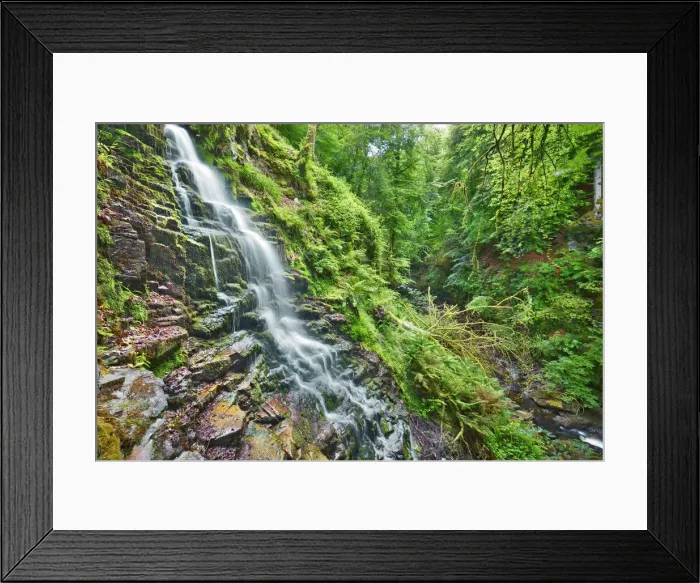 Framed Print : Waterfall - United Kingdom, Scotland, Perth and Kinross, Aberfeldy, Birks of Aberfeldy Framed Print : Waterfall - United Kingdom, Scotland, Perth and Kinross, Aberfeldy, Birks of Aberfeldy