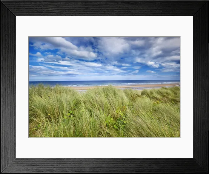 Framed Print : Dune landscape - United Kingdom, England, Northumberland, Druridge Framed Print : Dune landscape - United Kingdom, England, Northumberland, Druridge