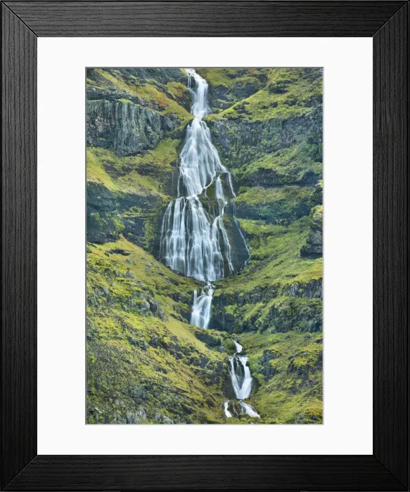 Framed Print : Waterfall near Brimisvellir - Iceland, Western Region, Snaefellsness, Brimisvellir Framed Print : Waterfall near Brimisvellir - Iceland, Western Region, Snaefellsness, Brimisvellir