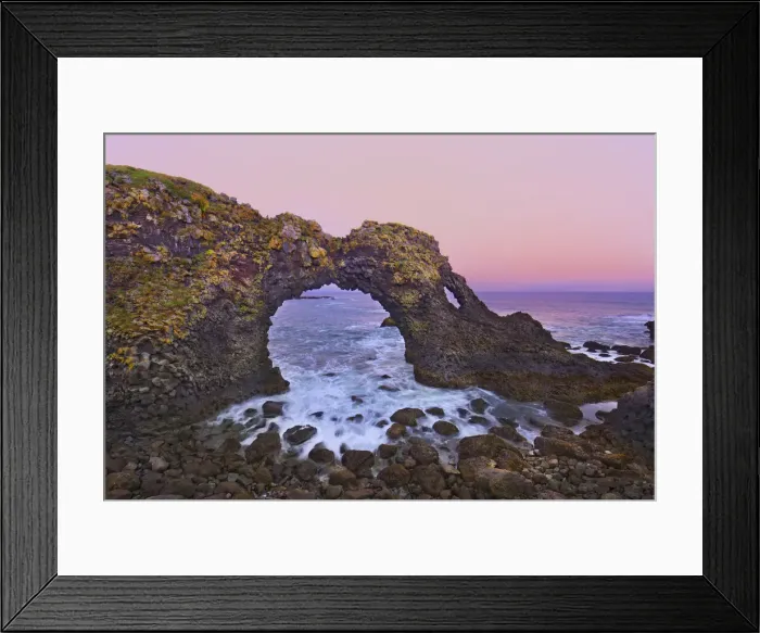 Framed Print : Cliff landscape at Gatklettur - Iceland, Western Region, Snaefellsness, Arnarstapi Framed Print : Cliff landscape at Gatklettur - Iceland, Western Region, Snaefellsness, Arnarstapi
