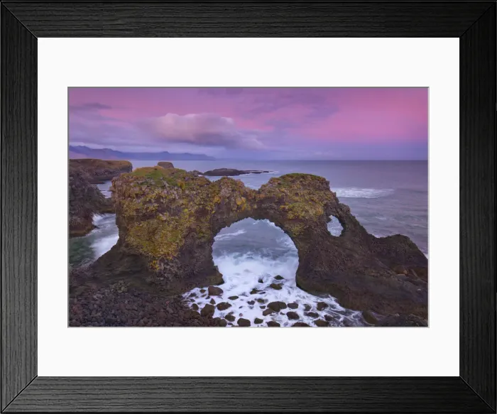 Framed Print : Cliff landscape at Gatklettur - Iceland, Western Region, Snaefellsness, Arnarstapi Framed Print : Cliff landscape at Gatklettur - Iceland, Western Region, Snaefellsness, Arnarstapi