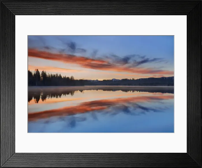 Framed Print : Sunrise at lake - Germany, Bavaria, Upper Bavaria, Bad Tolz-Wolfratshausen, Kirchsee Framed Print : Sunrise at lake - Germany, Bavaria, Upper Bavaria, Bad Tolz-Wolfratshausen, Kirchsee