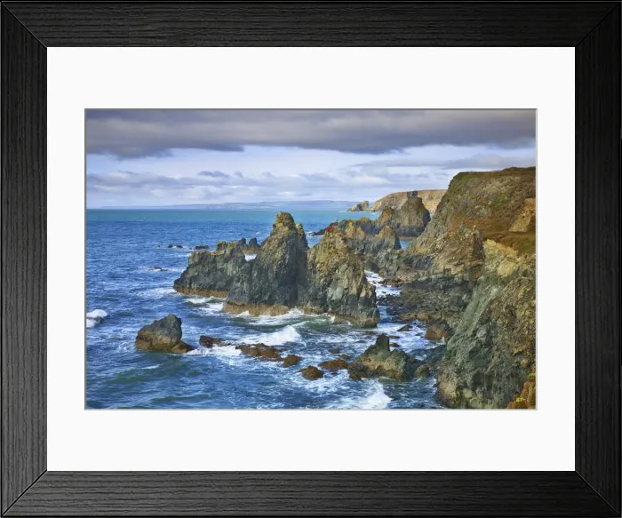 Framed Print : Cliff landscape - Ireland, Waterford, Bunmahon, Knockmahon - Copper Coast Framed Print : Cliff landscape - Ireland, Waterford, Bunmahon, Knockmahon - Copper Coast