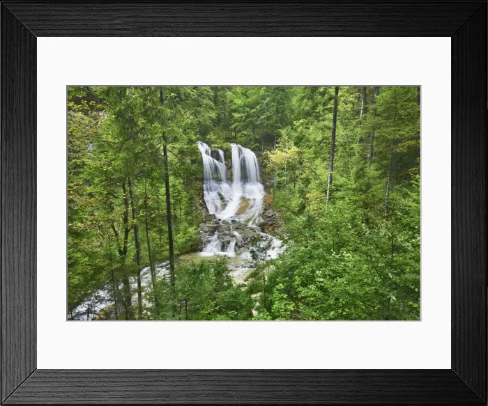 Framed Print : Waterfall in deciduous forest - Germany, Bavaria, Upper Bavaria, Traunstein, Inzell Framed Print : Waterfall in deciduous forest - Germany, Bavaria, Upper Bavaria, Traunstein, Inzell