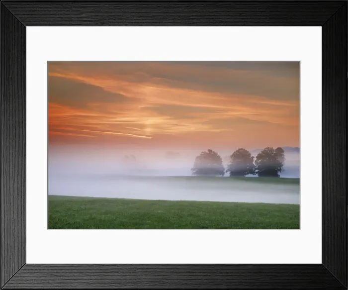 Framed Print : Misty mood - Germany, Bavaria, Upper Bavaria, Weilheim-Schongau, Obersochering Framed Print : Misty mood - Germany, Bavaria, Upper Bavaria, Weilheim-Schongau, Obersochering