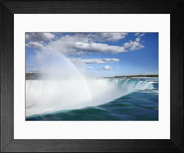 Framed Print : Waterfall Niagara Falls with rainbow - Canada, Ontario, Niagara Framed Print : Waterfall Niagara Falls with rainbow - Canada, Ontario, Niagara
