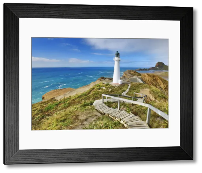 Framed Print : Lighthouse - New Zealand, North Island, Wellington, Masterton, Castlepoint Framed Print : Lighthouse - New Zealand, North Island, Wellington, Masterton, Castlepoint